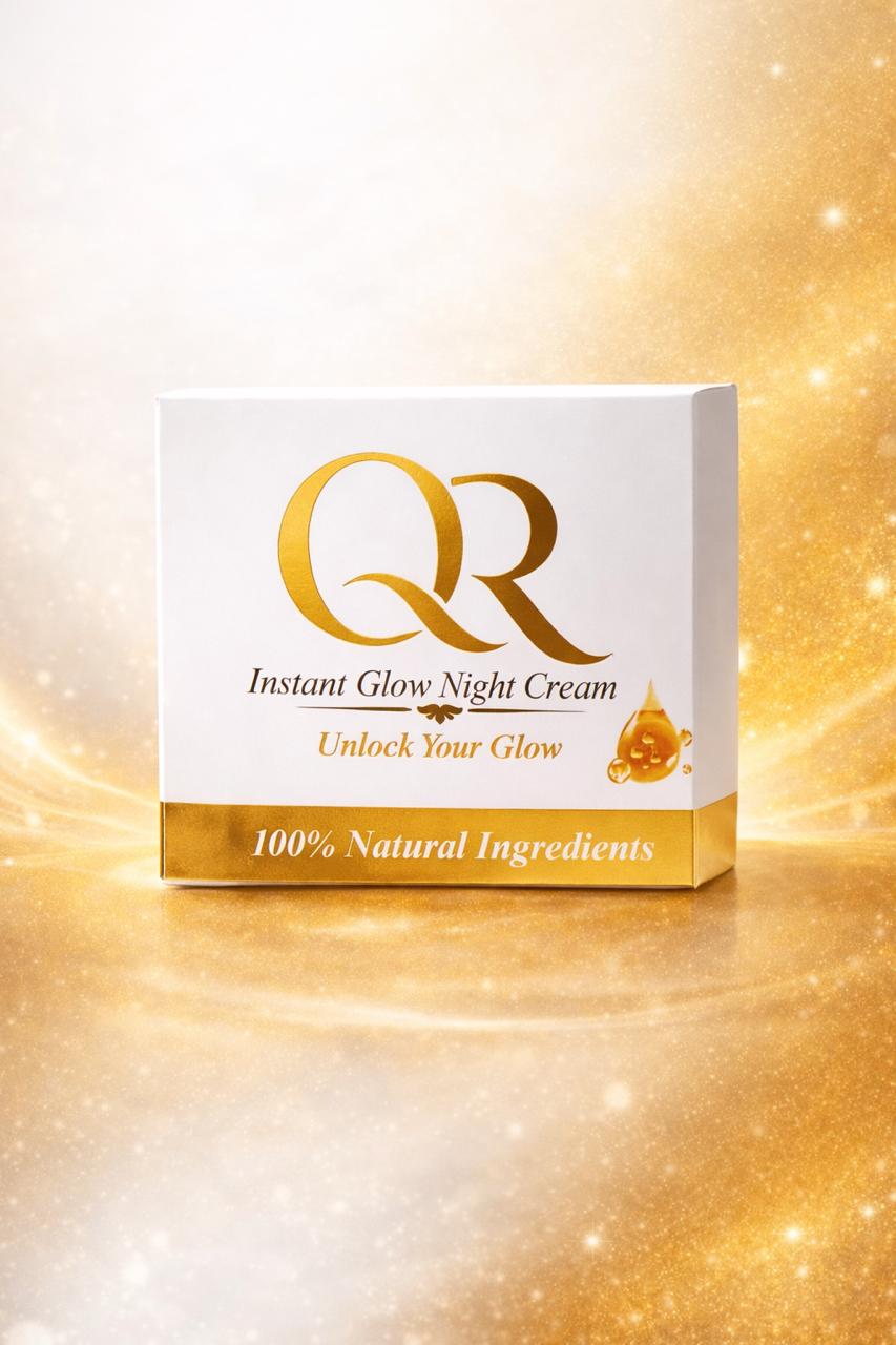 QR Glow Combo Deal 1 -- Instant Glow Soap Bar + Instant Glow Night Cream